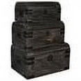 thumbnail image 2 of Home Decorative Indoor Set Of 3 Wooden Brown Storage Box, 2 of 2