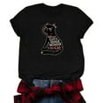 thumbnail image 1 of TSADFHJI Womens Winter Tops Plus Size Cat Print T Shirt L Grey, 1 of 5