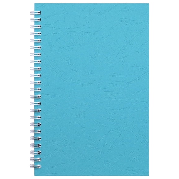 Spiral Notebooks,A5 Lined,Margin White Paper,Glossy Card Cover,Leather Grain,College Ruled Journals,Thick Paper Notebook for Work,Study and Notes Taking,Gifts for Women & Men(8.26x5.51")(Blue)