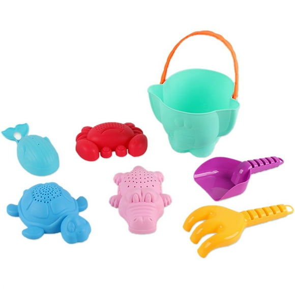 Beach Bucket Set Plastic Turtle Crab Crocodile Sandbox Toy Shovel Toy for Kid