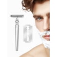 thumbnail image 4 of Waysh Trousse de Rasoir Classique, Argent, Ensemble-Cadeau pour Hommes, 4 of 7