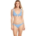 thumbnail image 4 of Polo Ralph Lauren COBALT Coastal Stripe Tie Front Bikini Swim Top, US Medium, 4 of 4