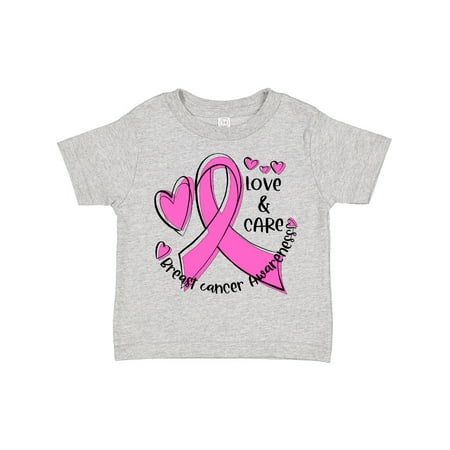 

Inktastic Love Care Cure Breast Cancer Awareness Pink Ribbon Gift Toddler Boy or Toddler Girl T-Shirt
