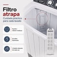 thumbnail image 4 of Lavadora Semiautomatica 16 Kg Doble Tina 1150 W Dos Programas Tres Niveles Agua Control Manual, 4 of 7