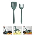 thumbnail image 4 of 1 Jeu de Spatule de Cuisson Multifonctions Antiadhésive en Silicone pour Fourchette Spatule de Friture Portable, 4 of 7