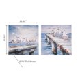 thumbnail image 3 of Toile Murale Peinte à la Main Mouettes sur Promenade - Ensemble de 2, 3 of 3