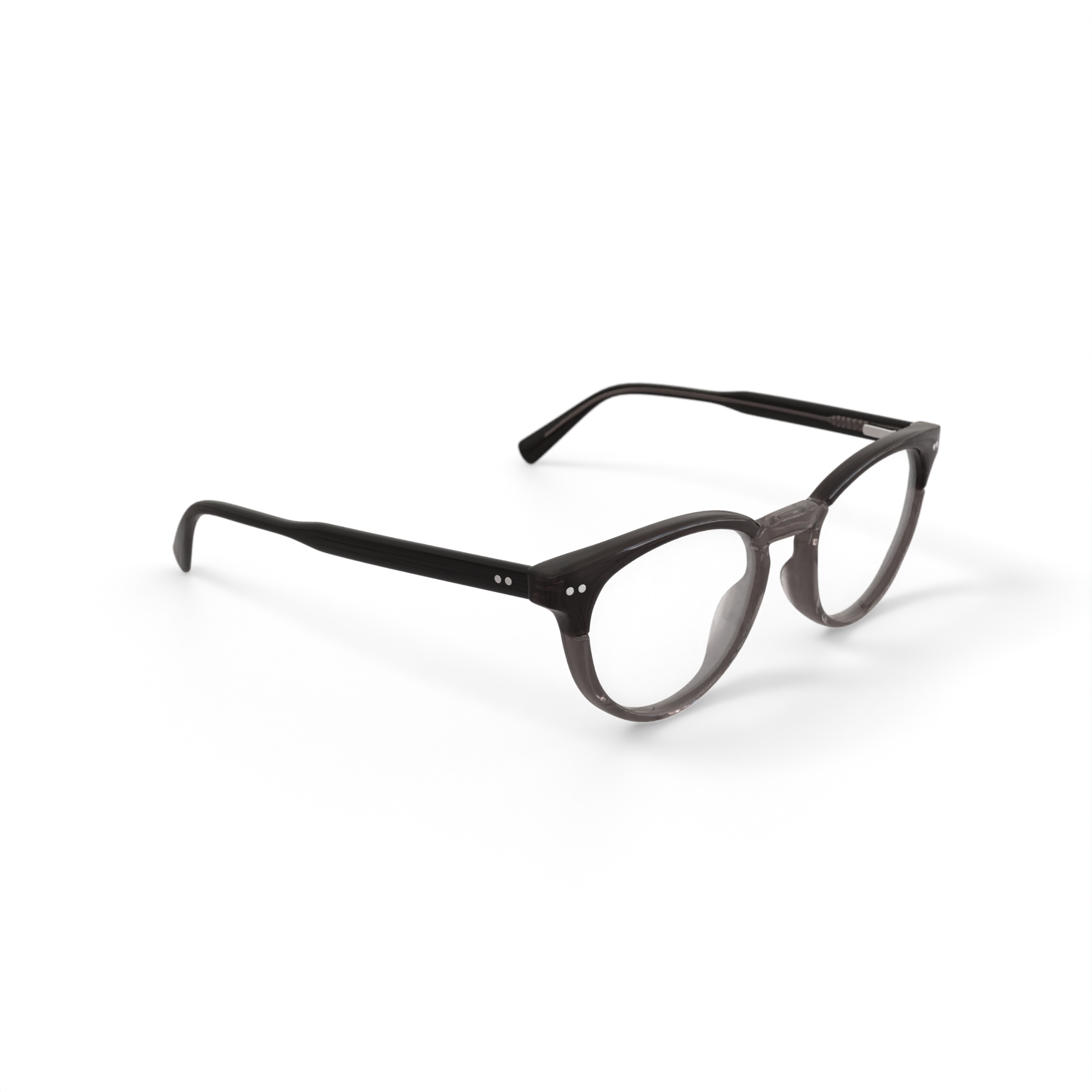 Walmart Men's MV015 David Prescription Eyeglasses with Case, Crystal Brown