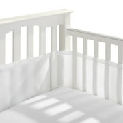 HALO Breathable Mesh Crib Liner for Full Sized Crib, White
