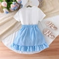 thumbnail image 5 of Huanglei Baby Girls Spring And Autumn Long Sleeve Heart Blouse + Bow Skirt Two Piece Set, 5 of 6