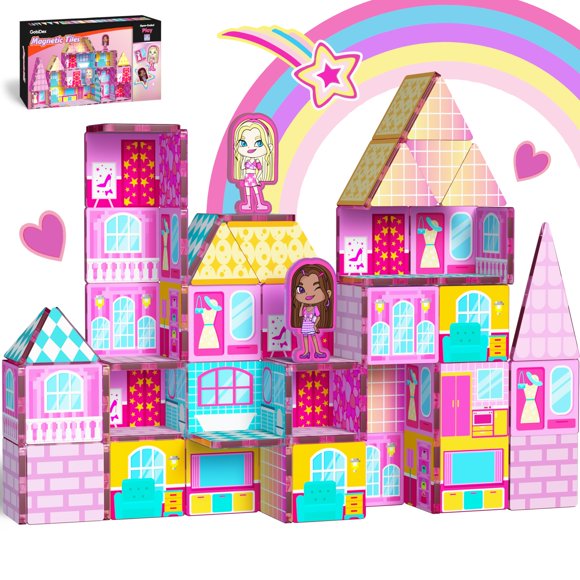 Juguetes magnéticos para construir casas de muñecas GoBidex Princess Girls 3+