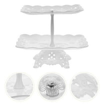 Masteelf Cupcake Cake Display Stand Display Biscuits 26.5x19x21cm White