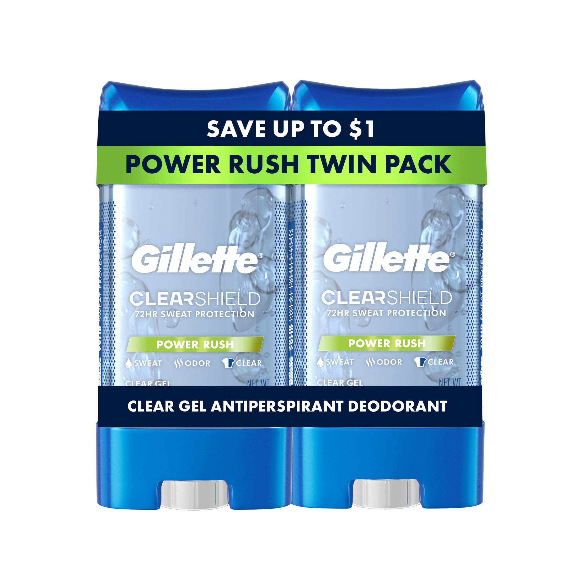 Gillette Antiperspirant Deodorant for Men, Clear Gel, Cool Wave