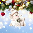 thumbnail image 2 of ‌Personalized Initial A-Z Pink Snowman Christmas Ornament - Handmade Acrylic 2D Tree Decoration,2.5" Tall,Winter Wonderland Holiday Gift for 2025,Perfect for Tree/Mantle/Wreath‌, 2 of 8