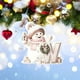 thumbnail image 2 of Snowman Letter Christmas Tree Holiday Decoration Pendant, Festive Ornament for Xmas Decor, Home Holiday Party Gift, Merry Snowman Hanging Decor, 2 of 6