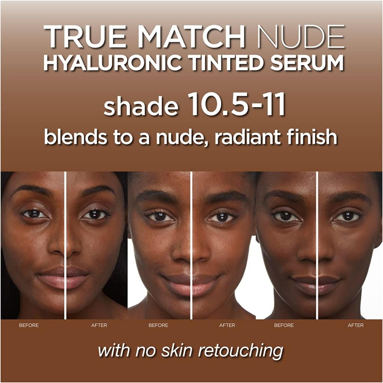 Sérum teinté True Match Nude de L’Oréal Paris avec 1% d’acide hyaluronique