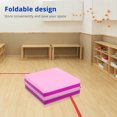 thumbnail image 7 of Matladin 8' Folding Gymnastics Gym Exercise Aerobics Mat, 8ft x 2ft x 2in PU Leather Tumbling Mats (Purple&Pink), 7 of 7