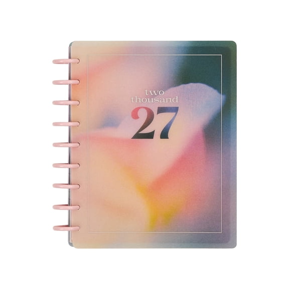 Happy Planner Shadow Blooms Classic 2027 12-Month Disc-Bound Planner, Dashboard Layout, 7" x 9.25"