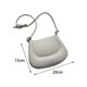 thumbnail image 5 of Bolso de hombro tipo sillín para mujer, bolso de mano tipo sobre, elegante bolso de mano tipo bandolera para niñas. Blanco, 5 of 9