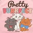 thumbnail image 3 of Disney - The Aristocats - Pretty Purrfect - Toddler & Youth Girls Raglan Graphic T-Shirt, 3 of 5