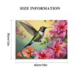 thumbnail image 2 of Chilfamy Hummingbird Flowers Butterfly Art Modern Canvas Prints Wall Decor Ready To Hang Room Home Decor 16x12in, 2 of 6