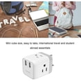 thumbnail image 3 of UK Ireland London Power Adapter, UK Travel Plug Adapter with 2 USB Charger and 3 American Outlets, US to British Scotland England Hongkong Adaptor (Type G Plug), 3 of 7