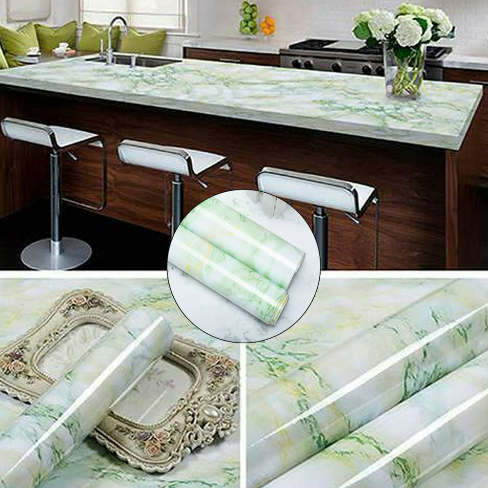 Marble Stick Granite Wallpaper for Kitchen Backsplash Cover