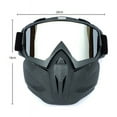 thumbnail image 2 of Retro Motorcycle Goggles Helmet Riding Glasses with Face Cover Outdoor Motocross Racing Ski Protector, 2 of 3
