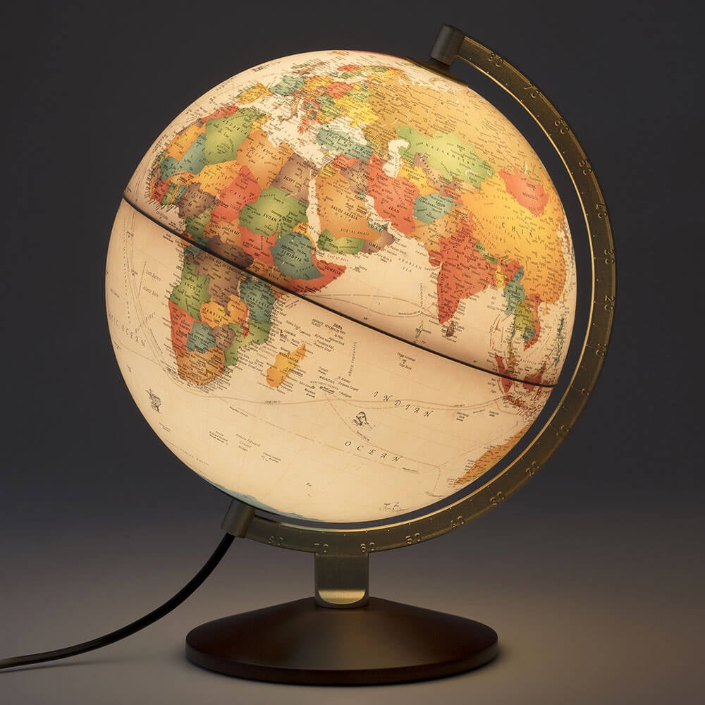 Diameter Illuminated Globe, Illuminated Globe Table Lamp Shades Only