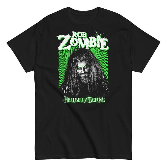 Rob Zombie - Hellbilly Green Unisex T-Shirt - Black - Small