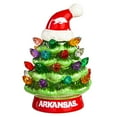thumbnail image 2 of Arkansas Razorbacks 2-Pack 4" Ceramic LED Christmas Tree Set, 2 of 3