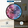 thumbnail image 5 of Indoor 12' Voice-Activated Luminous Decoration Wall Clock With LED Night Light Number Of Disco Balls, 5 of 8