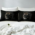 thumbnail image 3 of Erosebridal Safari Lion Duvet Cover King, Jungle Wildlife Bedding King Size, Animal Theme Bedroom Decor, Reversible 3pcs, (No Comforter), 3 of 6