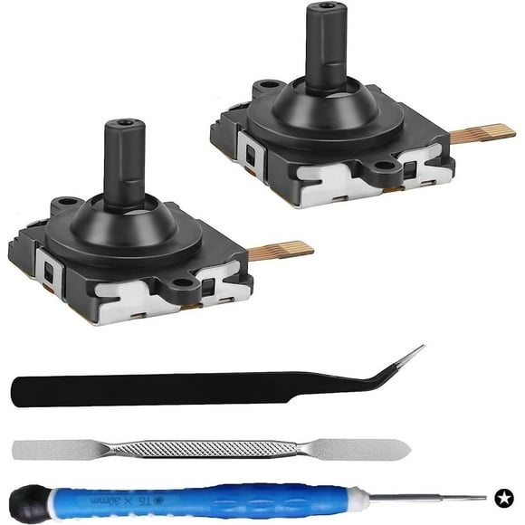Replacement Joystick for Oculus Quest 2 Controller, VR Analog Thumb Stick Repair Kit for Meta Quest 2 Accessories, Left Right Controller Replacement Joystick Rocker Stick with Tools