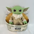 thumbnail image 1 of Figura de peluche de Grogu de Star Wars con cuerpo suave inspirada en Star Wars The Mandalorian de 11 pulgadas, 1 of 7