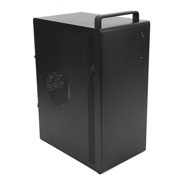 Caja De Computadora Micro ATX ITX, 4 Ranuras De Expansión PCIE, Diseño De Espacio Optimizado, Caja De Computadora De Escritorio Con Conector De Sonido HD Para Oficina