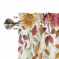 thumbnail image 5 of Valances for Windows Fall Rod Pocket Cafe Window Treatments Valance Curtains for Kitchen Bathroom Laundry Basement Windows 60"x18", 5 of 6