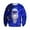 Blue, variant on Men's Christmas Themed Short Sleeve Crewneck Sweatshirt Casual Round Neck T-Shirt Holiday Festive Apparel