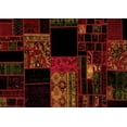 thumbnail image 1 of Ahgly Company Indoor Rectangle Patchwork Orange Transitional Area Rugs, 2' x 3', 1 of 4