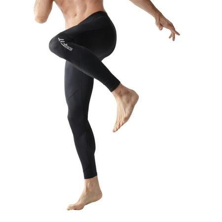 ClubFit Men's Moisture Wicking Anti Bacterial Thermal Conductivity Full Length Base Layer Activewear Compression Leggings (Z-Black - Size