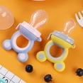 thumbnail image 1 of Suministros para madres e hijos Bebé Frutas y verduras Música Silicona Mordedor Nutrición para bebés Bolsa de malla de frutas y verduras Máquina de alimentación complementaria de alimentos, 1 of 3
