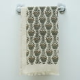 thumbnail image 5 of Fabdivine Cotton Waffle Weave Hand Towel – Soft & Durable with Hand Block Print, 17" x 32", Set of 6, Lotus, 5 of 6