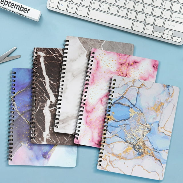 A5 Notebook under $5! CQCYD A5 Flip Coil Notebook, Thick Paper Spiral Bound Journal, Portable Notebook for Office, 160 Page Lined Notebook for Writing Notes