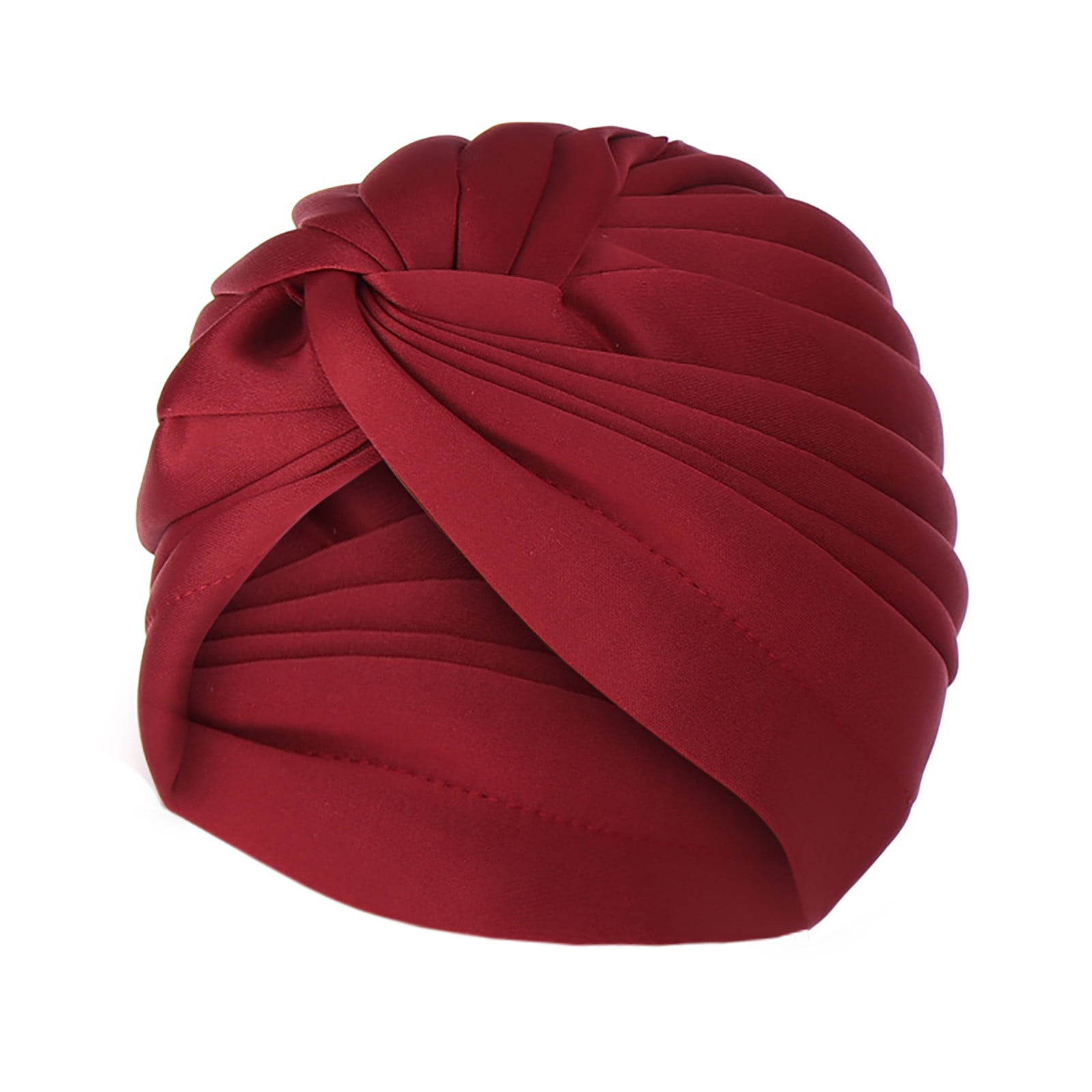 Dadaria Hair Turbans for Women Fashion Women Fashion Solid Lightweight Hat Ruffle Beanie Turban