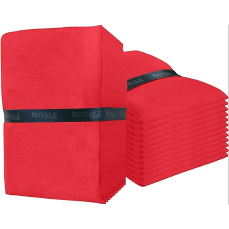 

Flour Sack Dish Towels - 28 X 28 Kitchen Towel - Super Absorbent Red Flour Sack -100% Ring Spun Cotton -Tea Towels - for Embroidery Cloth Diapers Cheese Strainers - (24 Pack Red)