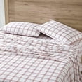 thumbnail image 2 of - Flannel Sheets Full Size, Anti-Pilling & Wrinkle Resistant Cotton, Touchably Soft for All-Season Comfort - Bed Sheets with Matching Pillowcases & Fitted Sheet (Westridge Plaid Orange), 2 of 9