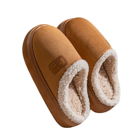 AUXDIQ Women Men Comfort House Slippers Warm Home Shoes Anti-Skid Slippers Outdoor Indoor