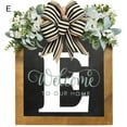 thumbnail image 2 of LCXmlly Wreath And Bow Personalized Front Door Wreath: Farmhouse Style Welcome Sign, 2 of 6