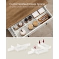 thumbnail image 6 of VASAGLE Buffet Cabinet, Coffee Bar Cabinet with a Drawer, Adjustable Shelf, Sideboard Storage with Cable Hole, Drawer Divider, Rustic White and Honey Brown, 6 of 13