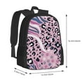 thumbnail image 3 of XMXT Travel Laptop Backpack for School Work, Pink Animal Texture Large Capacity Bookbag Travel Bag Backpacks for Women Men, 3 of 9