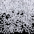 thumbnail image 1 of 1 Box 6000Pcs Snowflake Sequin Christmas Winter Sequins Small Flat White Paillette with Hole PVC Plastic Snow Glitter Paillettes Ornament for Christmas Tree Party Table DIY Craft Accessories, 1 of 5